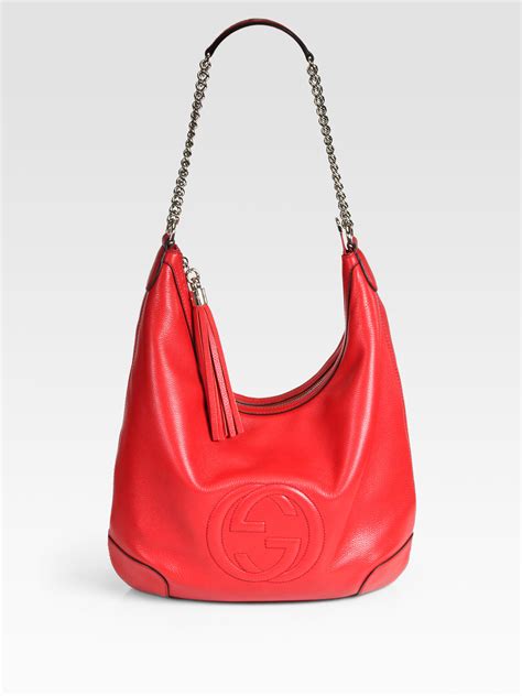 gucci soho hobo bag chain|gucci soho shoulder bag large.